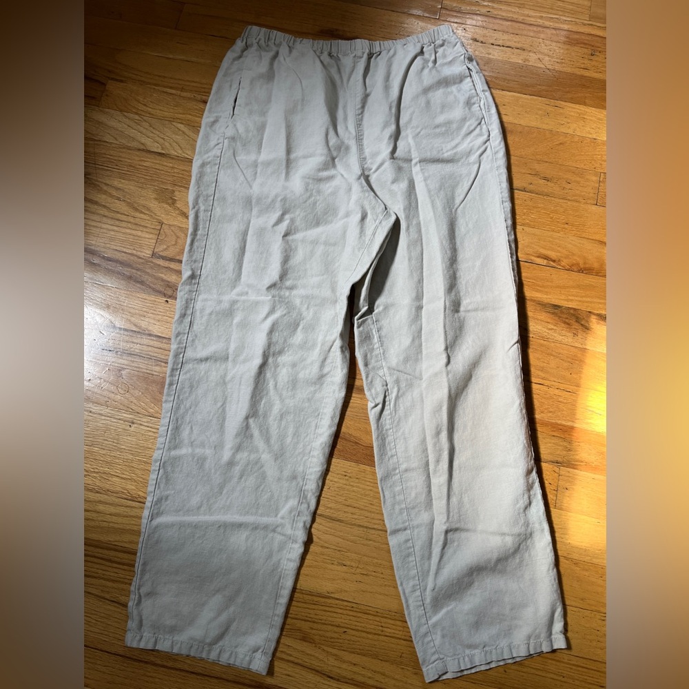 J.Crew linen pull on pants, size M